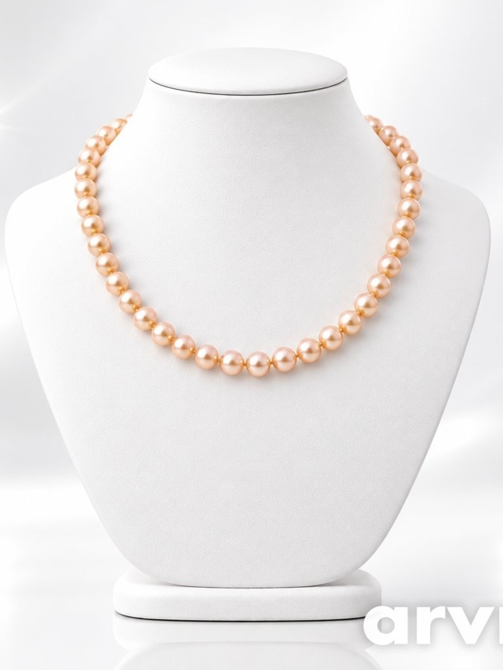 Classic Peach Pearl Tone Necklace - Women Jewelry
